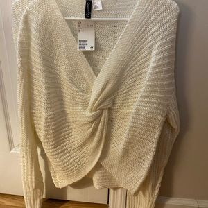 H&M Twist Front Hi-Lo Sweater